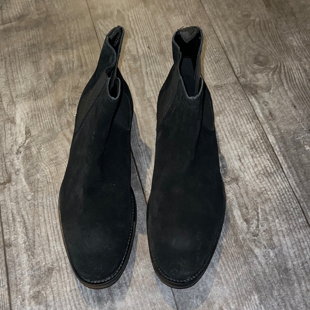 ASOS mens black boot shoes